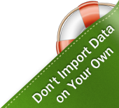 Don't Import Data on Your Own
